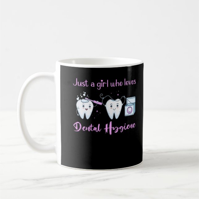 Cute Teeth Dental Technician Assistant Coffee Mug (Left)