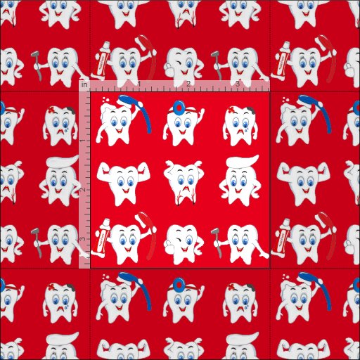 Cute Teeth Fabric