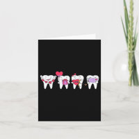 Cute Teeth Heart Valentines Dental Hygienist Denti