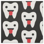 Cute Teeth Hearts Pattern Fabric