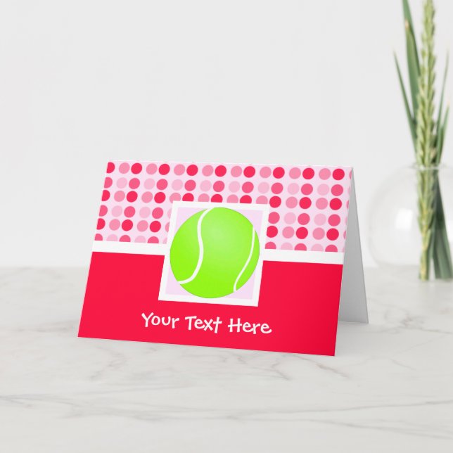 Cute Tennis Ball Card (Front)