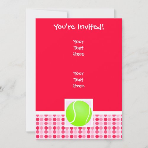 Cute Tennis Ball Invite