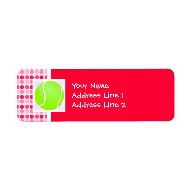 Cute Tennis Ball Label (Front)