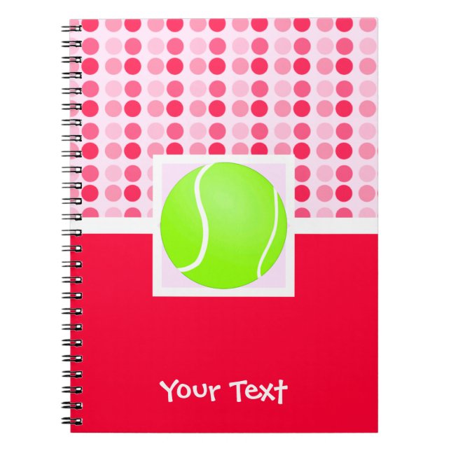 Cute Tennis Ball Notebook (Front)