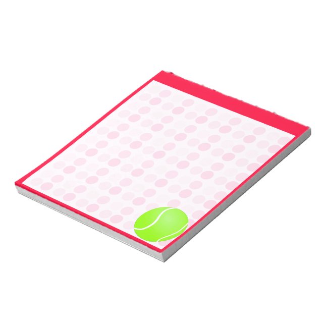 Cute Tennis Ball Notepad (Rotated)