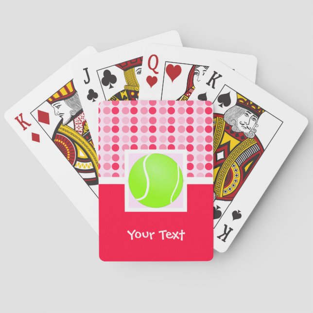 Cute Tennis Ball Poker Cards (Back)