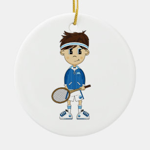 Tennis Girl Christmas Ornament Personalized Tennis Ornament Custom Tennis Boy Ornament,Sports Ornament,Gift for Tennis Players 4.25x2.5
