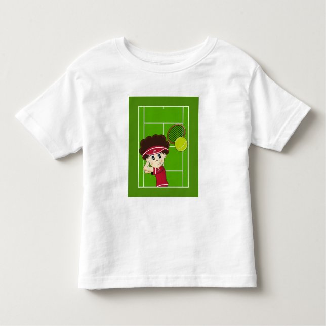 Cute Tennis Boy Tee (Front)