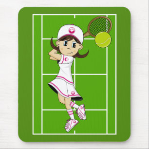 Cute Tennis Girl Mousepad