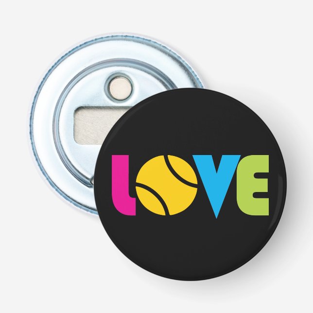 Cute Tennis  LOVE -   Bottle Opener (Front)