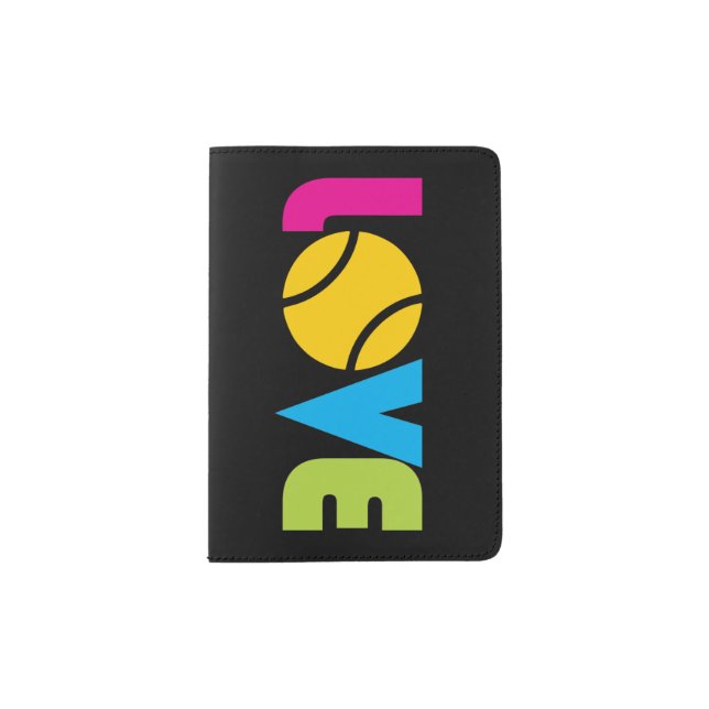 Cute Tennis  LOVE -   Passport Holder (Front)