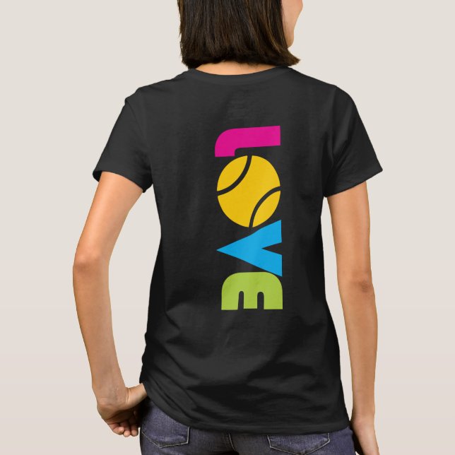 Cute  Tennis  LOVE -  T-Shirt (Back)