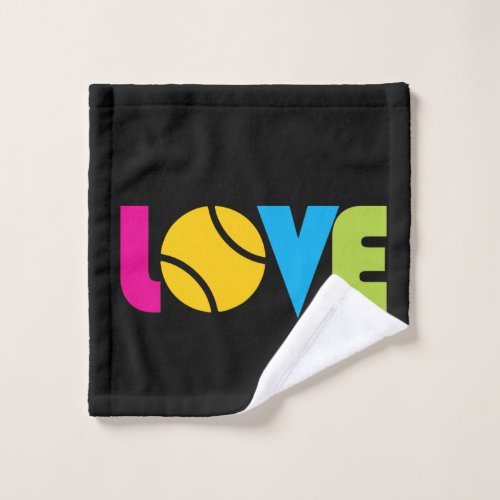 Cute Tennis  LOVE _   Wash Cloth