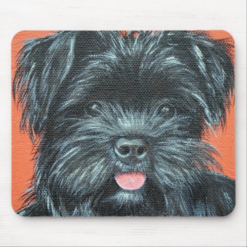 Cute Terrier Dog Painting Mouse Pad