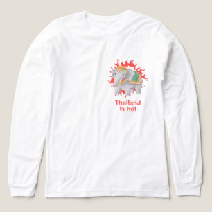 Cute Thai Elephant and the Heat Tri-Blend Shirt