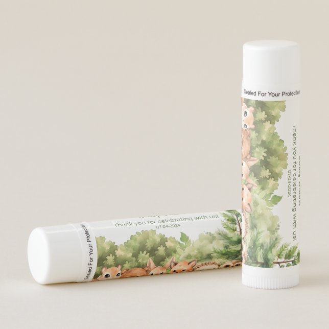 Cute Thank you Baby Shower Party Favor Lip Balm (Front)