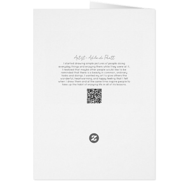 Cute Thank you Card for Fall (Back)