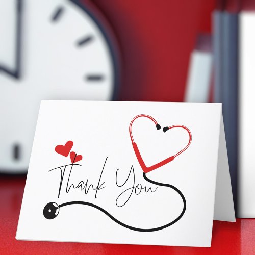 Cute Thank You Card For Nurse or Doctor