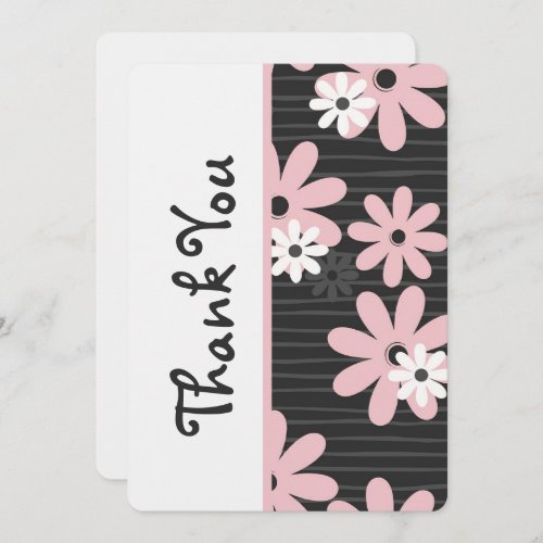 Cute Thank You Card Pretty Floral Thank You Note