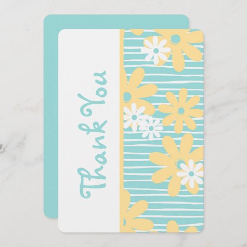 Cute Thank You Card Pretty Floral Thank You Note