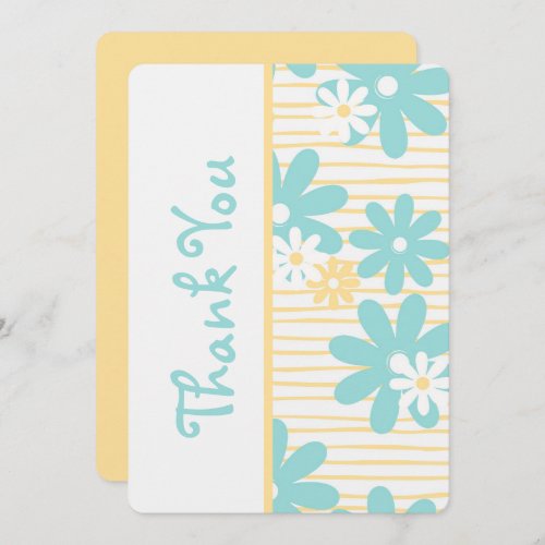 Cute Thank You Card Pretty Floral Thank You Note