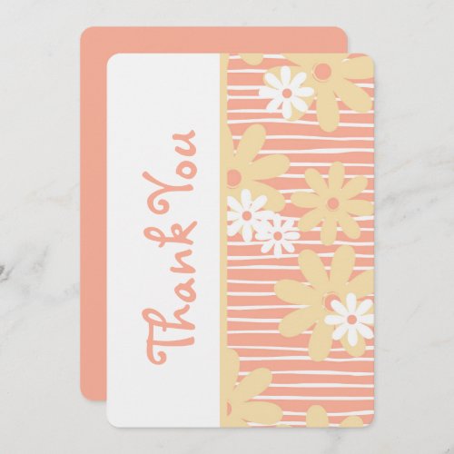 Cute Thank You Card Pretty Floral Thank You Note