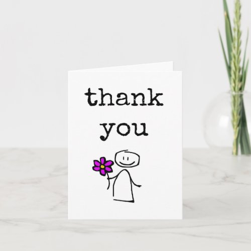 Cute Thank You Card Simple Design Card