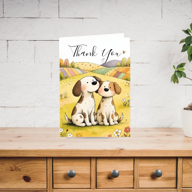 Cute Thank You Dog Card (Creator Uploaded)