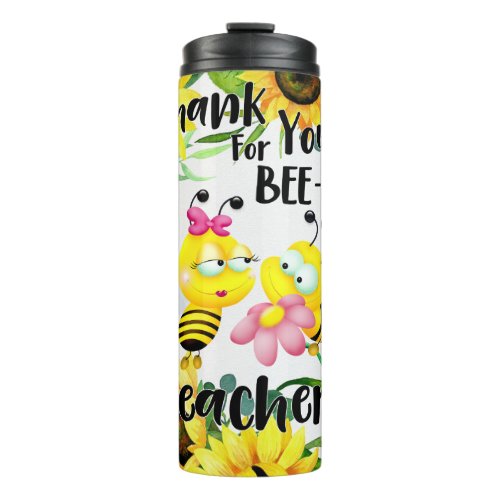 Cute Thank You For Being An Amazing Teacher Thermal Tumbler