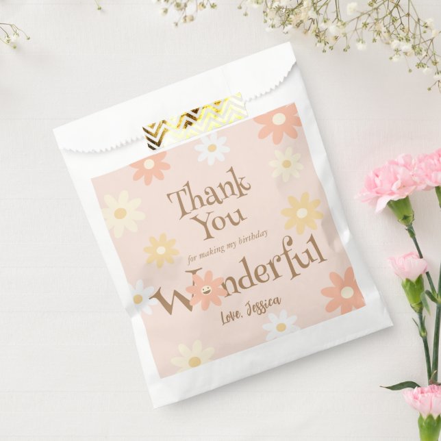 Cute Thank You For Making My 1st Birthday Onderful Favor Bag (Sealed)