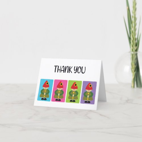 Cute Thank You Gnome Card