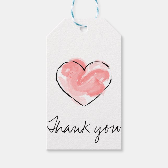 Cute thank you hanging tags (Front)