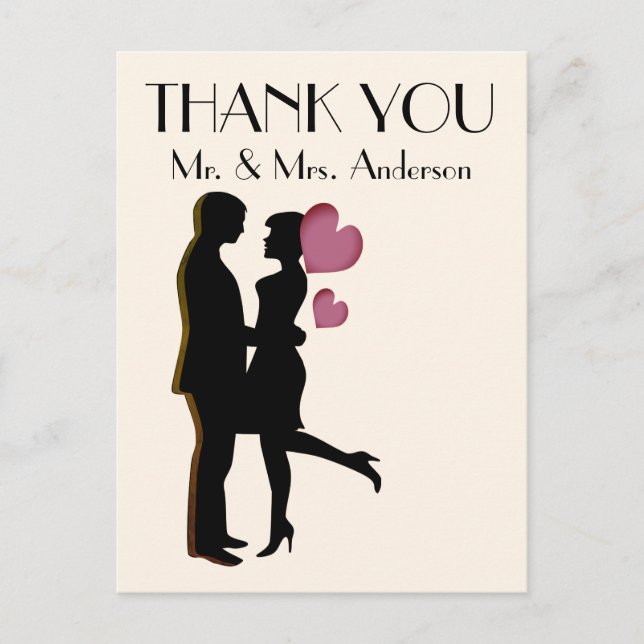 Cute thank you Postcard (Front)