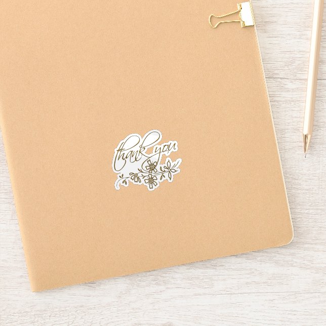 Cute Thank you Sticker (Notebook)