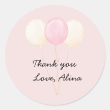 Cute Thank You Sticker – Birthday Party Favor Than