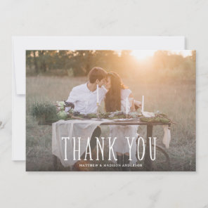 Cute Thank You White Overlay
