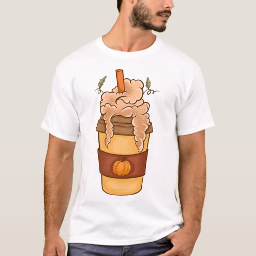 Cute thanksgiving cute pumpkin autumn Coffe T_Shirt