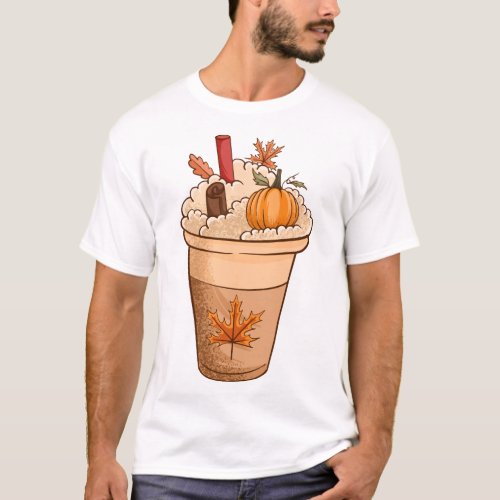 Cute thanksgiving cute pumpkin autumn Coffe T_Shirt