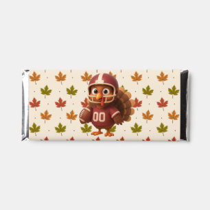 Cute Thanksgiving day football turkey Hershey Bar Favors