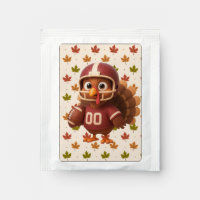Cute Thanksgiving day football turkey