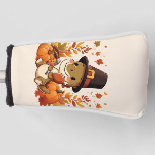 Cute Thanksgiving Dinosaur Golf Head Cover