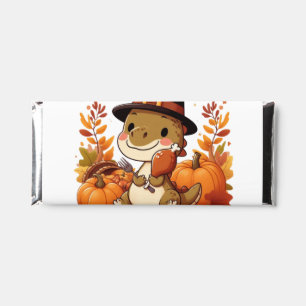 Cute Thanksgiving Dinosaur Hershey Bar Favors
