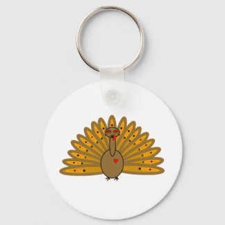 Cute Thanksgiving Friendsgiving Turkey Keychain