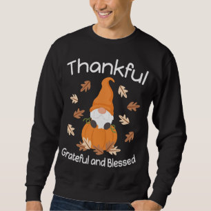 Cute Thanksgiving Gnome Autumn Gnomes Fall Pumpkin Sweatshirt