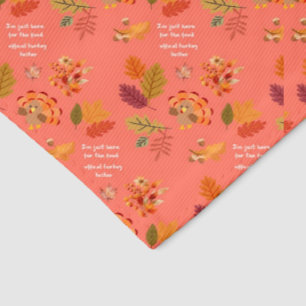 Cute Thanksgiving Pattern with turkey and Leaves Pet Bandana Collar