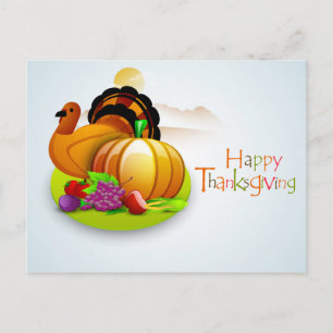 Cute Thanksgiving Postcard