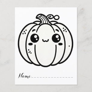 Cute Thanksgiving Pumpkin Coloring Pages