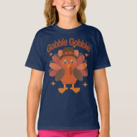 Cute Thanksgiving Turkey Cartoon – “Gobble Gobble”