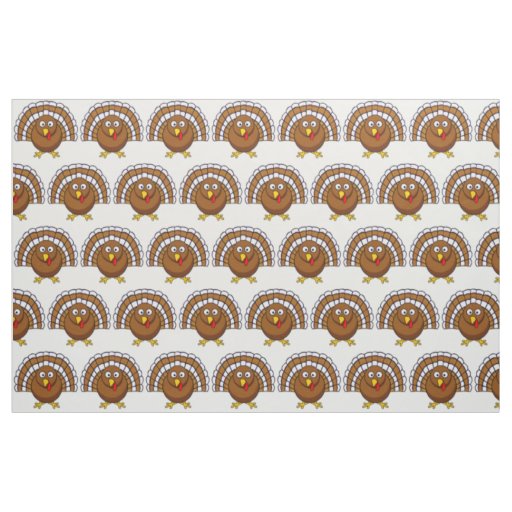 Cute Thanksgiving Turkey Fabric