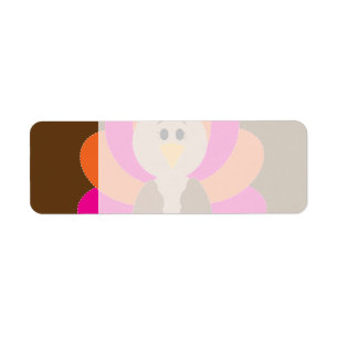 Cute Thanksgiving Turkey Fall Autumn Harvest Label